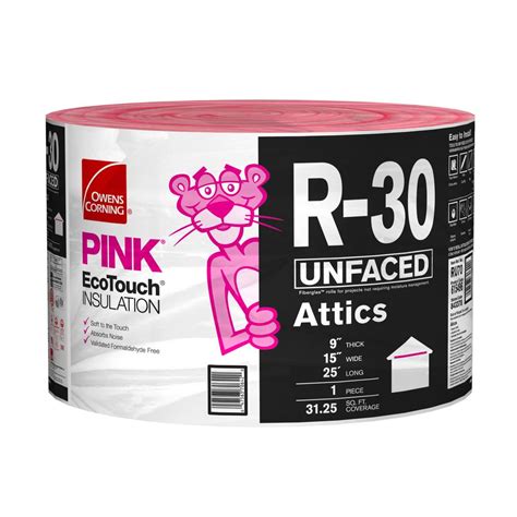 R-30 insulation rolls. Our R-30 Kraft-faced insulation is formaldehyde free fiberglass insulation protected on one side with moisture resistant kraft facing. R-30 Kraft-faced batts come in pre-cut 48 in. lengths for easy installation in 16 in., 2 in. x 10 in. attics and ceilings. One Bag covers 58.67 sq. ft. Kraft-faced batts are great for new construction, remodels, walls, floors, ceilings, … 
