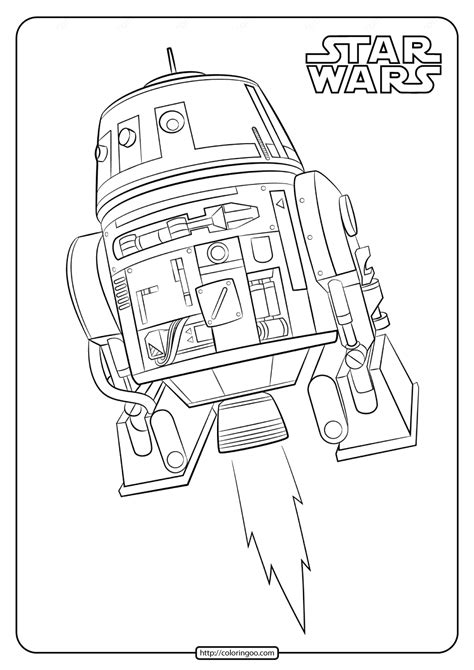 R2d2 Coloring Pages Free Printable Coloring Pages