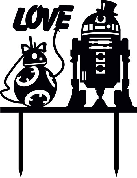 R2d2 and Bb8 Topper Etsy