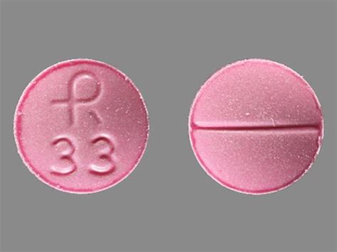 R33 pink pill. Pill with imprint 93 733 is Pink, Round and has been identified as Metoprolol Tartrate 50 mg. It is supplied by Teva Pharmaceuticals USA. Metoprolol is used in the treatment of Angina; High Blood Pressure; Angina Pectoris Prophylaxis; Heart Failure; Heart Attack and belongs to the drug class cardioselective beta blockers . 