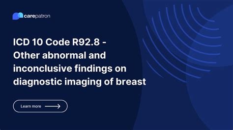 R92.8 - Other abnormal and inconclusive findings on diagnostic imaging …