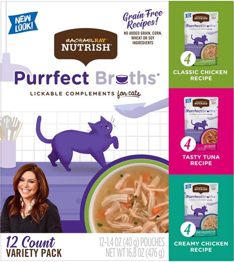 RACHAEL RAY NUTRISH Purrfect Broths All Natural Grain-Free ... - Chewy