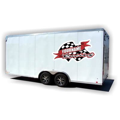 Racing Trailer Decals - Large Stickers for Race Haulers - muktibox.com