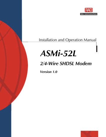 RAD Data comm ASMi-52L : Specifications - manualshelf.com