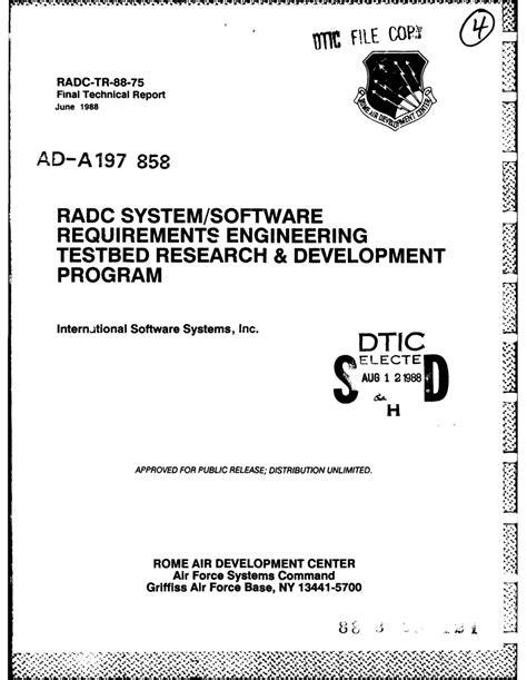 RADC Post-doctoral program