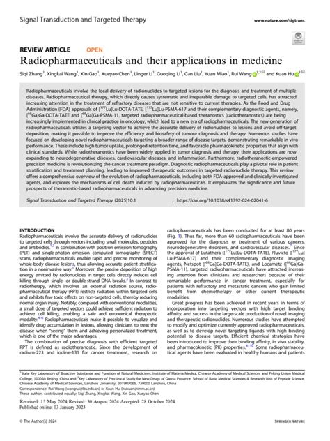 Radiopharmaceuticals and their applications in medicine - wintechmobiles.com