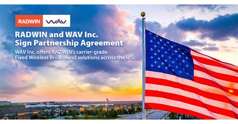 RADWIN and WAV Inc. Sign Partnership Agreement - PR Newswire