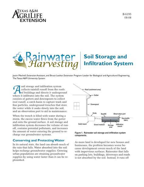 Rainwater Harvesting: Soil Storage and Infiltration System - raincitystudios.com
