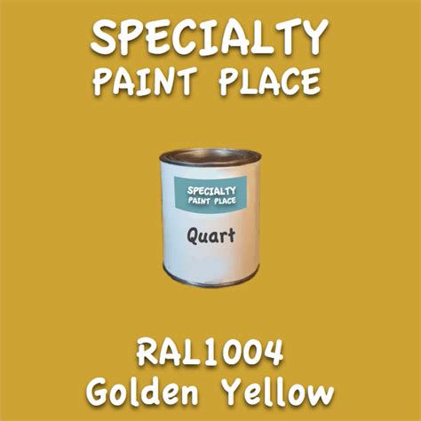 RAL 1004 Golden Yellow Quart Can - Specialty Paint …