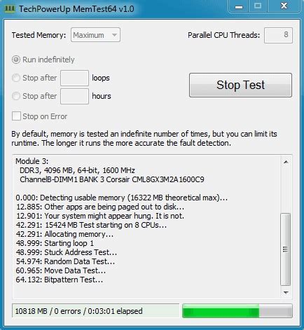 RAM OC Stress Test; Which is better HCI