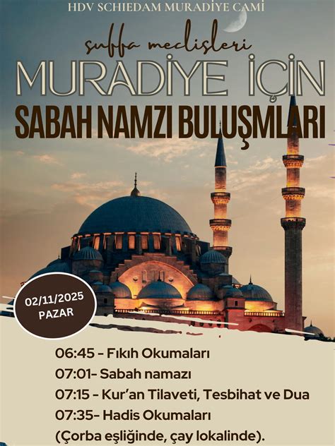 RAMAZAN AYINDA CENNET Schiedam Hdv Muradiye Cami.