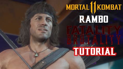 RAMBO MORTAL KOMBAT 11: EASY FATALITY TUTORIAL.