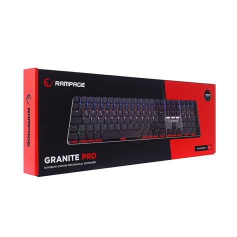 RAMPAGE GRANITE PRO LOW PROFILE RED SWITCH. 