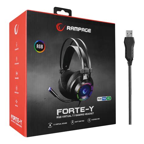 RAMPAGE RM-19 FORTE-Y RGB USB 7.1 SURROUND LED.