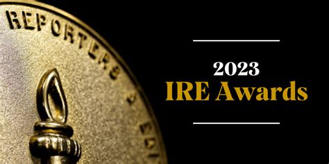 RANA CASH on LinkedIn: 2024 IRE Award Winners and Finalists