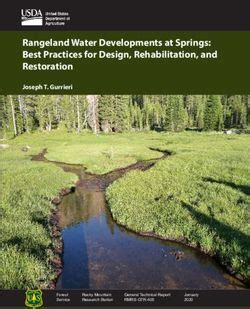 Rangeland water developments at springs: best practices for design ... - raincitystudios.com