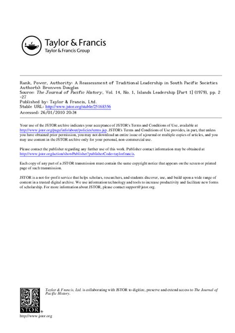 Rank, Power, Authority: A Reassessment of Traditional Leadership in ... - wintechmobiles.com