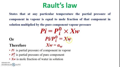Raoult's law explained - wintechmobiles.com