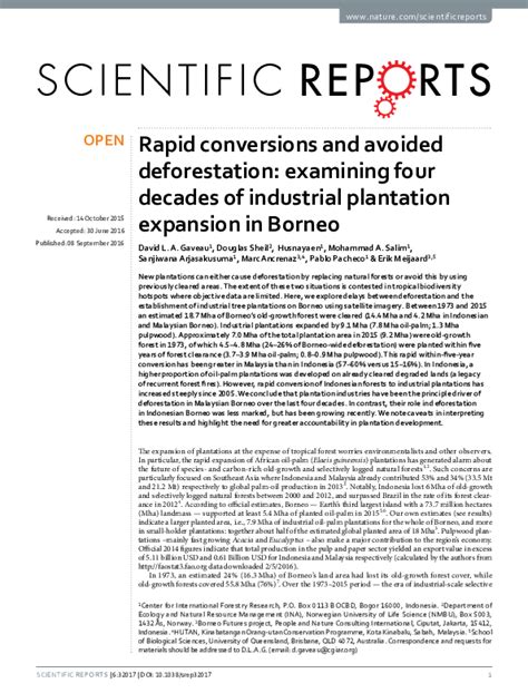 Rapid conversions and avoided deforestation: examining four ... - Nature - raincitystudios.com