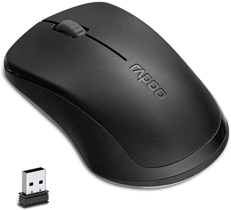 RAPOO 1680 2.4G Quiet Wireless Mouse, Portable USB Receiver