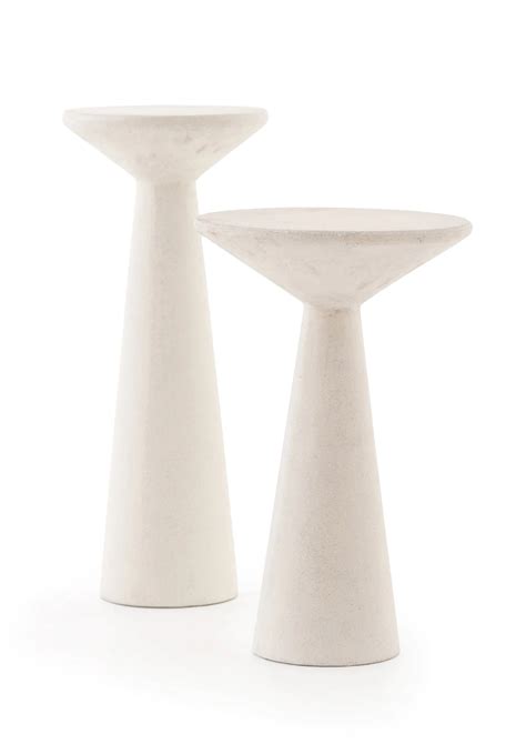 RAVINE CONCRETE ACCENT TABLES , Set of 2 — TEXTURE Paso