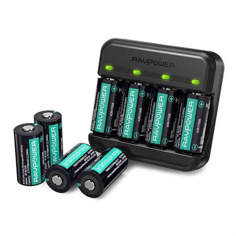 RAVPower RP-BC038 Battery Charger with 8 Rechargeable Battery