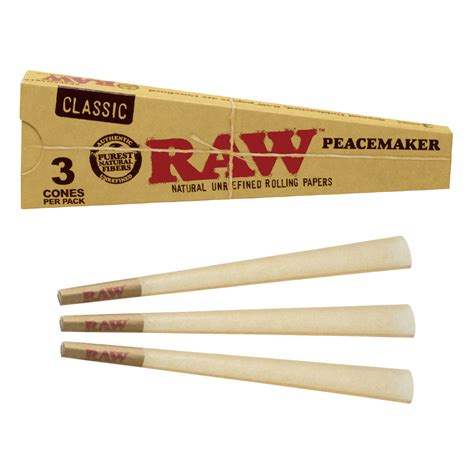 RAW® - Classic Pre-Roll Cone Peacemaker Size (BULK) - HS …