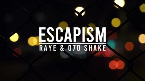 RAYE, 070 Shake - Escapism. (Lirik Lagu Terjemahan) - YouTube