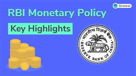 RBI Monetary Policy - Know the Key Highlights - Groww