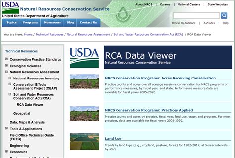 RCA Data Viewer - Natural Resources Conservation Service - wintechmobiles.com
