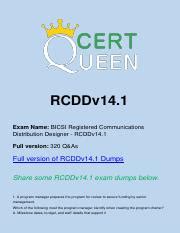 RCDDv14.1 Online Prüfung