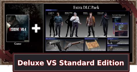 RE4 Remake Deluxe VS Standard Edition - Prices & Bonuses