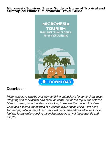 Read Pdf Micronesia Tourism: Travel Guide to Home of Tropical and ... - wintechmobiles.com