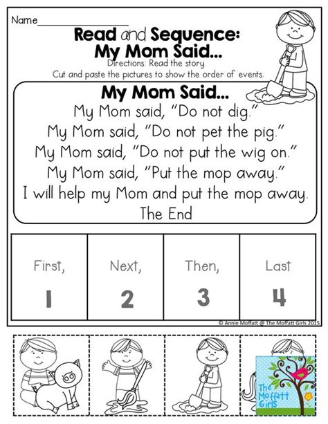 READ and SEQUENCE! Simple stories for BEGINNING and/or STRUGGLING