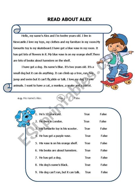 READING FOR SPECIFIC INFORMATION WORKSHEETS FOR …