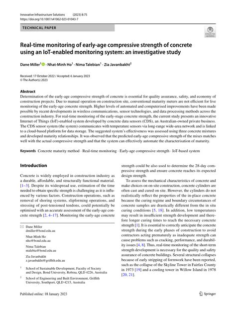 Real-time monitoring of early-age compressive strength of concrete ... - coolestguyplanet.net