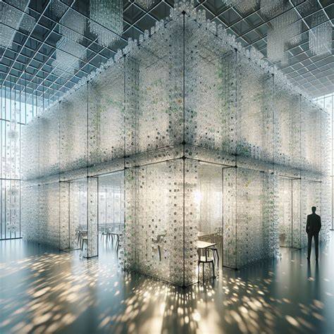 Reclaimed bottle architecture translucent walls … - raincitystudios.com