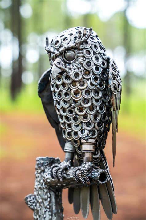 Reclaimed Metal Sculptures - Etsy - raincitystudios.com