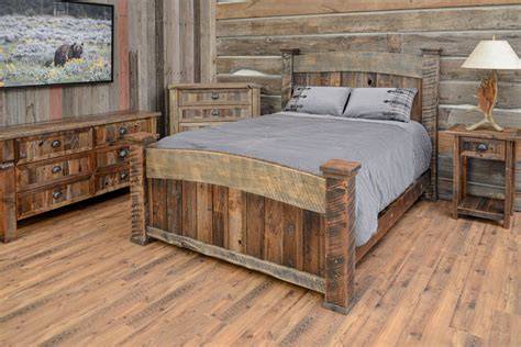 Reclaimed Wood Beds - Barker and Stonehouse - raincitystudios.com
