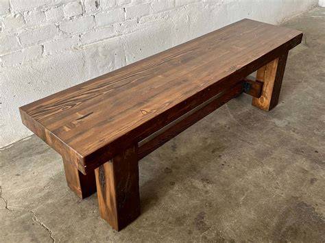 Reclaimed Wood Bench - Etsy - raincitystudios.com