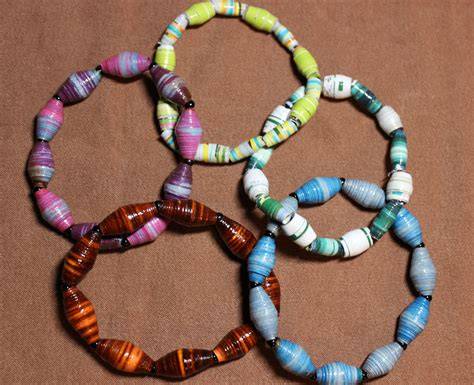 Recycled Bead Bracelet - raincitystudios.com