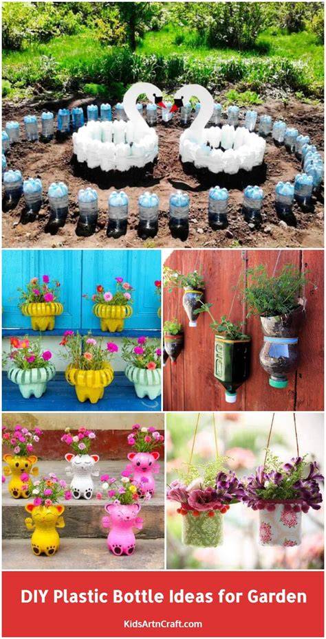 Recycled Craft Idea: Make Plastic Bottle Garden Art - raincitystudios.com