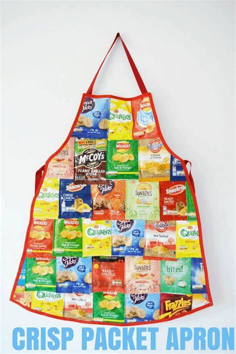 Recycled Crisp Packet Apron DIY - VickyMyersCreations - raincitystudios.com