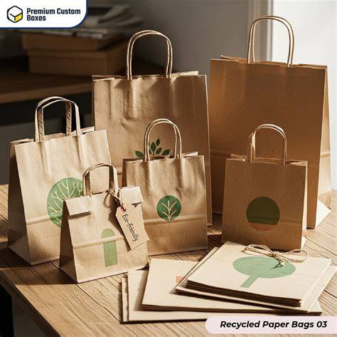 Recycled Custom Paper Bags Wholesale from $0.79 - raincitystudios.com