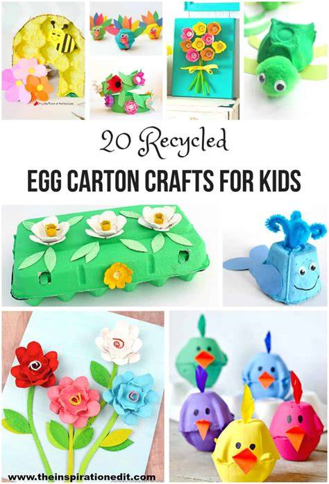 Recycled Egg Carton Crafts - Craft Play Learn - raincitystudios.com