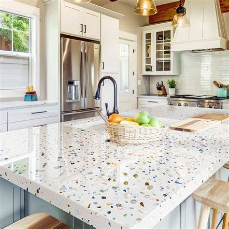 Recycled glass countertop - raincitystudios.com