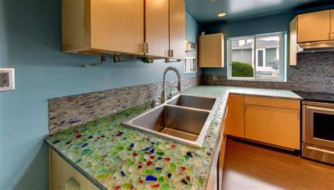 Recycled Glass Countertops in Seattle, WA - Costs 08 / 2024 - homeyou - raincitystudios.com