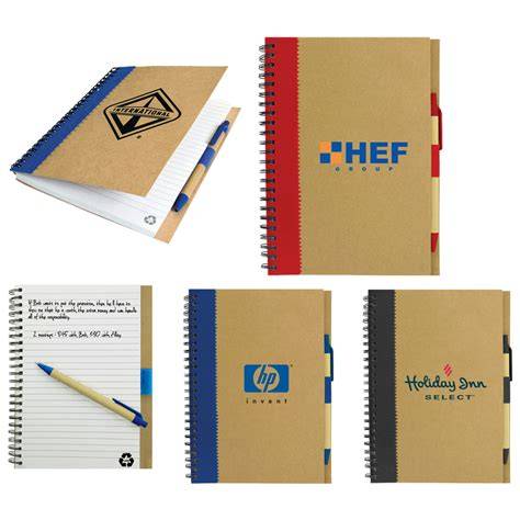 Recycled Paper Notebooks Custom Logo Branded Australia - raincitystudios.com
