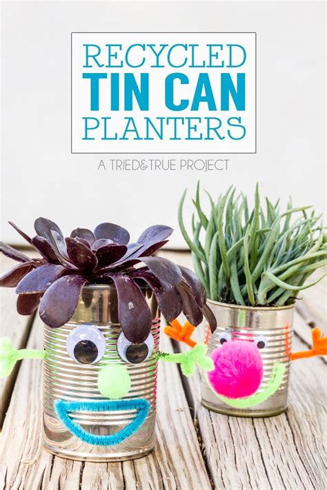Recycled tin can planters - Ohoh deco - raincitystudios.com