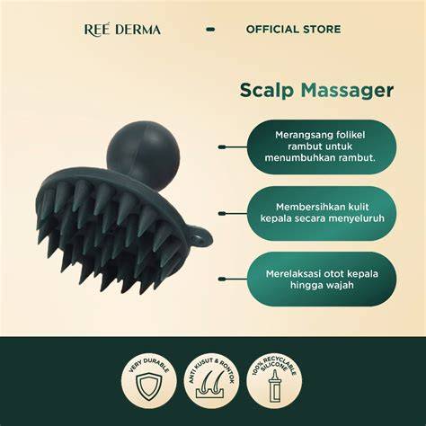 Ree Derma Wellness Scalp Massager - Sisir Keramas untuk … - raincitystudios.com